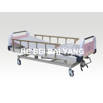 a-66 Movable Double-Function Hospital Bed with ABS Bed Head